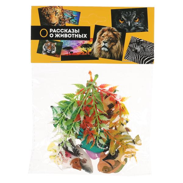 Игрушка пластизоль рифовые рыбки 12 рыбок + 4 водянки в асс-те/пакет ИГРАЕМ ВМЕСТЕ в кор.2*156наб