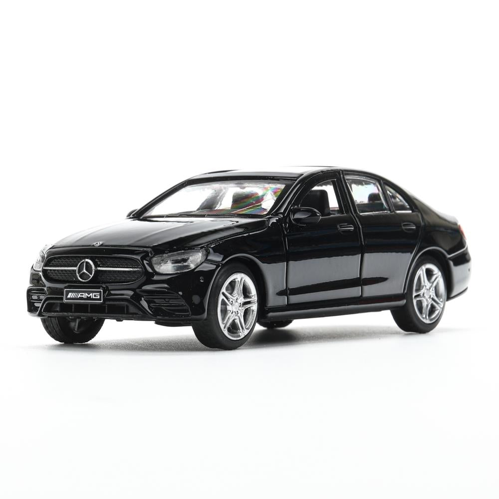 Машина металл MERCEDES-BENZ e-class amg 12см, дв,баг,ин,черный, кор. Технопарк в кор.2*36шт