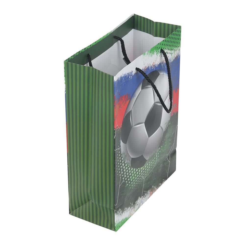 Пакет подарочный МАТОВЫЙ мл,футбол,140 гр/м2 ЧУДО ПРАЗДНИК в кор.10*12шт