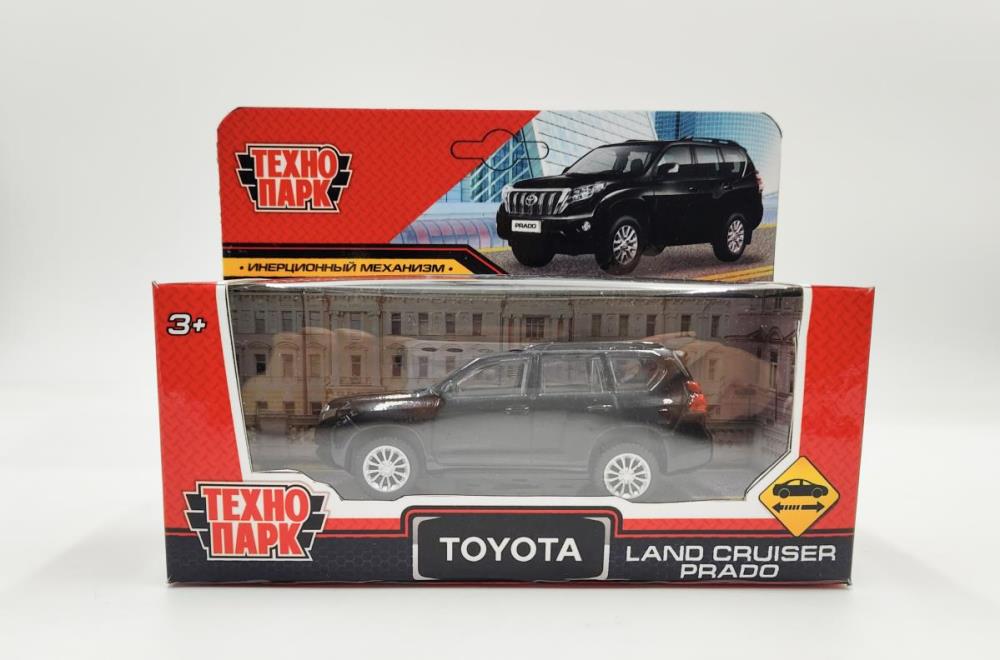 Машина металл TOYOTA LAND CRUISER PRADO 10,5 см,инерц,мокрый асфальт,в кор. Технопарк в кор.2*36шт