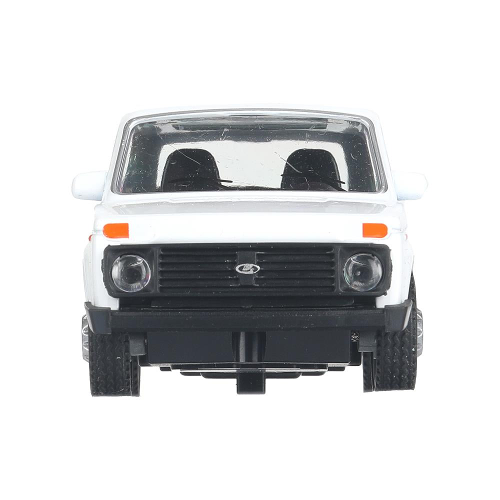 Машина металл LADA 4x4 длина 10 см, инерц, белый, кор. Технопарк в кор.72шт