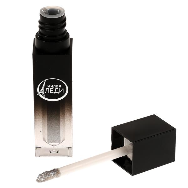 Косметика ДЛЯ ДЕВОЧЕК тени для век с блестками, серебристые МИЛАЯ ЛЕДИ в кор.60*12шт