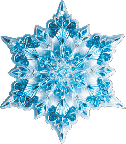 М-17478 Вырубная фигурка. Снежинка (двухсторонняя, ВД-лак)