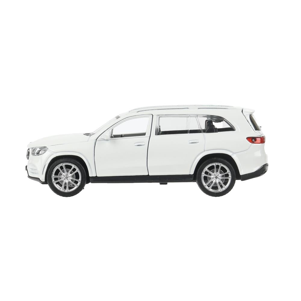 Машина металл MERCEDES-BENZ classe gls amg 12см, дв,баг,ин,белый, кор. Parc technologique dans le cor.2*36шт