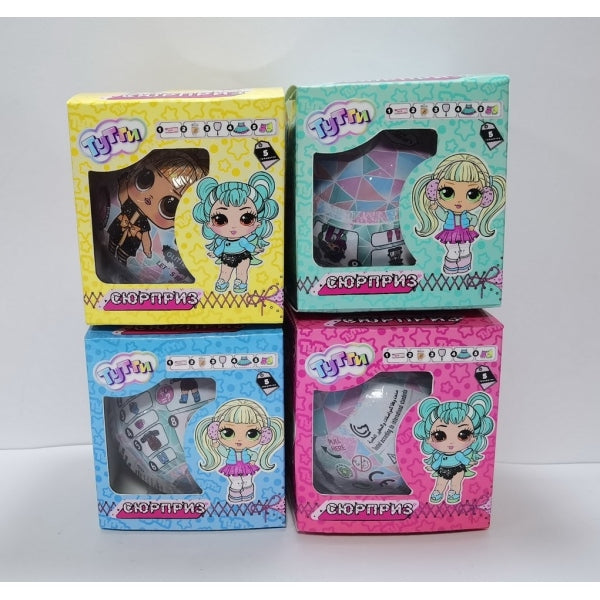 Шар-сюрприз, кукла с набором аксессуаров Тутти в кор.2*96шт