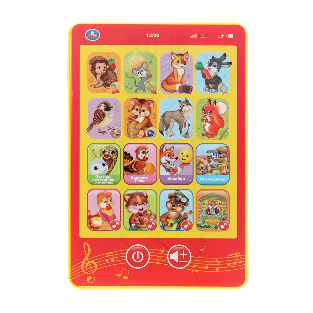 Обучающий мини-планшет 25 сказок, потешек и звуков на блист. Умка в кор.96шт