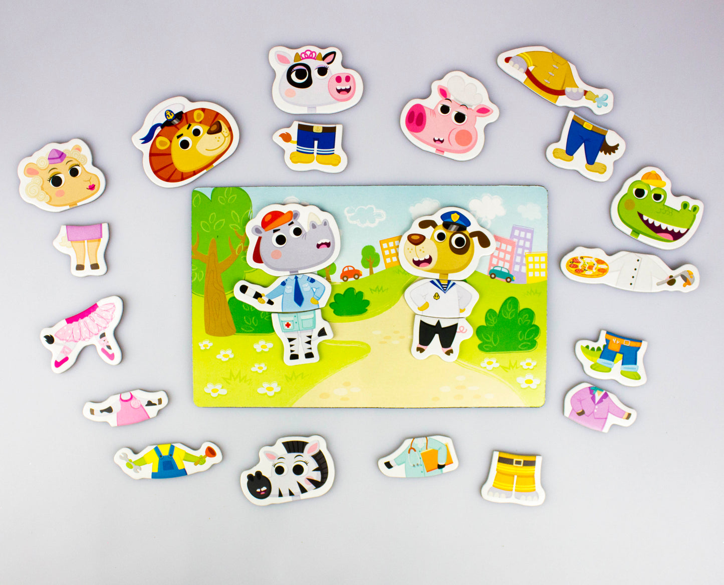 МОЗАИКА МАГНИТНАЯ "ВСЯКАЯ ВСЯЧИНА. ПРОФЕССИИ" в кор.14шт