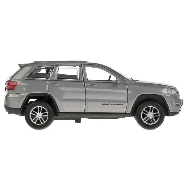 Машина металл "jeep grand cherokee" 12см, открыв. двери, инерц., серый в кор. Технопарк в кор.2*36шт