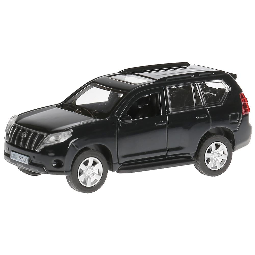 Machine en métal "TOYOTA PRADO", d'une longueur de 12 cm, ouverte. двери, инерц, ЧЁРНЫЙ в кор. Parc technologique dans le cor.2*36шт