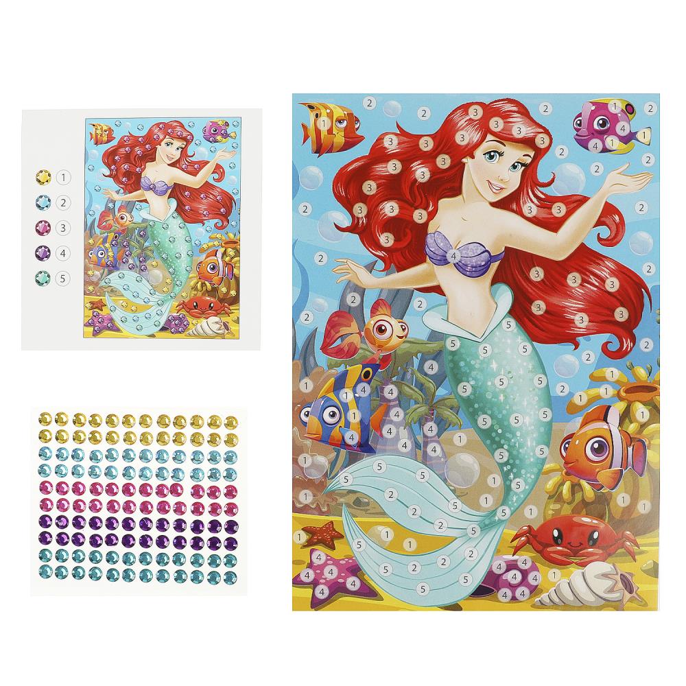 Аппликация стразами в пакете 15*21 см подводный мир МУЛЬТИ АРТ в кор.100шт