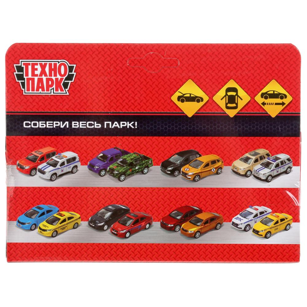 Машина металл ГАЗ-2401 ВОЛГА длина 12 см, двери, багажник, инерц, белый, кор. Технопарк в кор.2*36шт