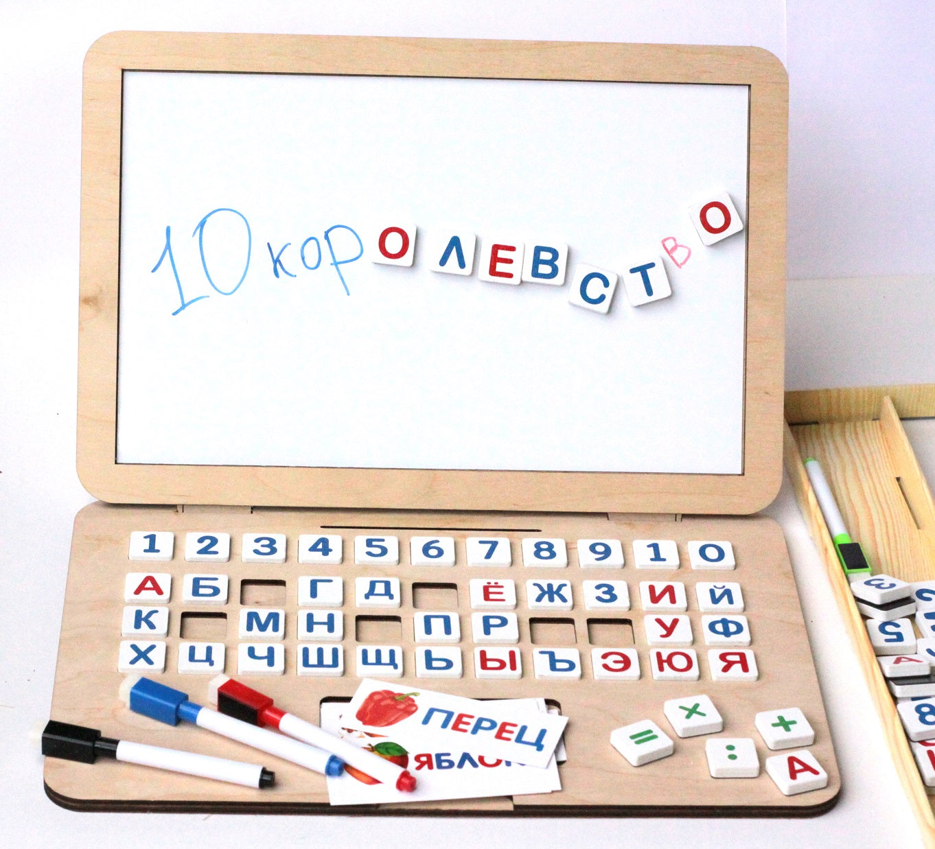 ДОСКА МАГНИТНАЯ ДЕРЕВЯННАЯ "НОУТИК" в кор.5шт
