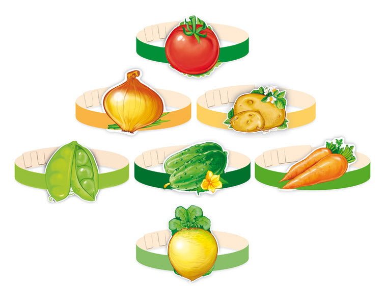 *КМА-17565 Комплект масок-ободков. Овощи (7 шт. в комплекте)