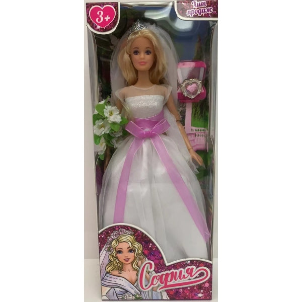 Кукла 29см София, руки и ноги сгиб., кор. КАРАПУЗ в кор.24шт