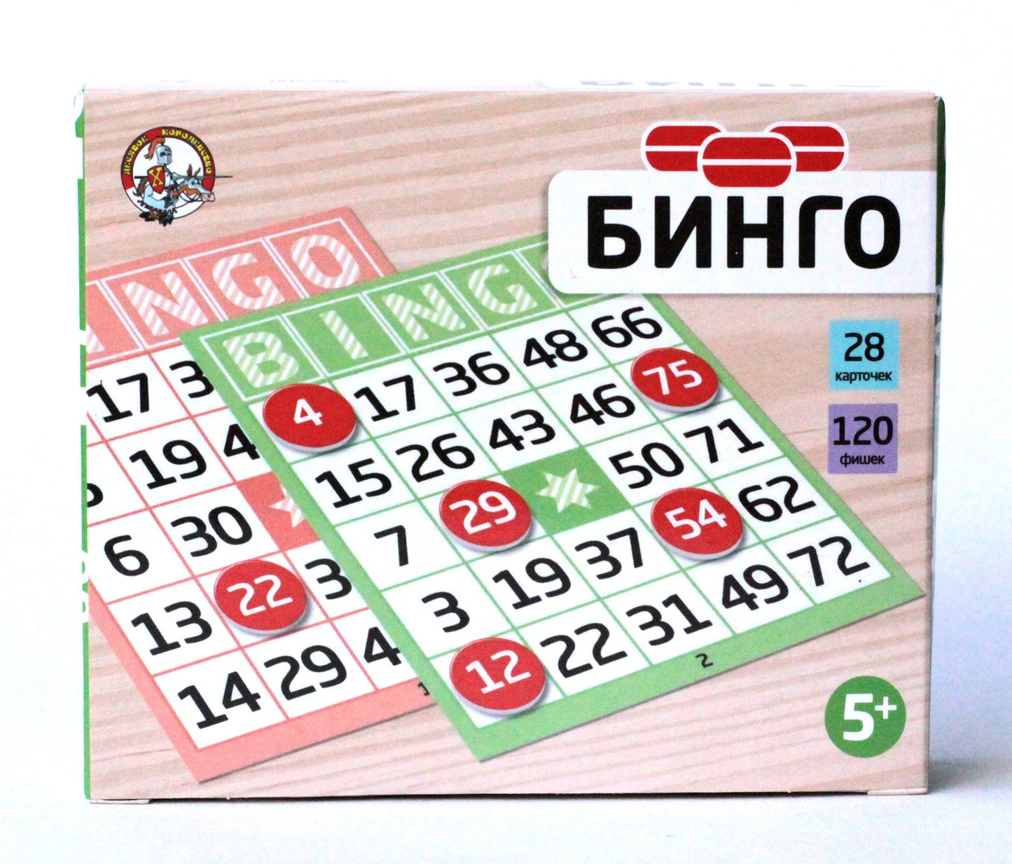 Игра настольная "Бинго" (карт.фишки) в кор.22шт