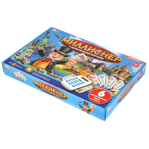Игра настольная "Миллионер с банковскими картами" ТМ "Умные игры" в русс. кор. в кор.24шт