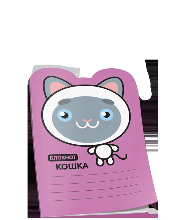 Блокнот 105*145 16л Кошка