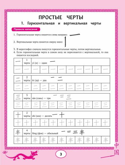 Китайские иероглифы: прописи для начинающих: от простого к сложному
