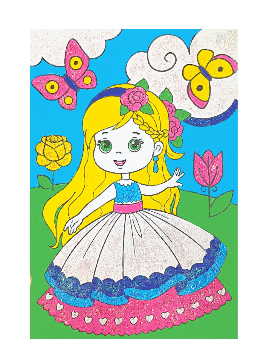Набор для творчества. Раскраска с блестками "Принцесса"