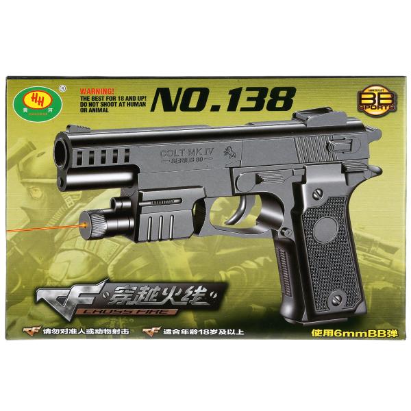 Пистолет (п) с лазером. прицелом 138А в кор. в кор.96шт