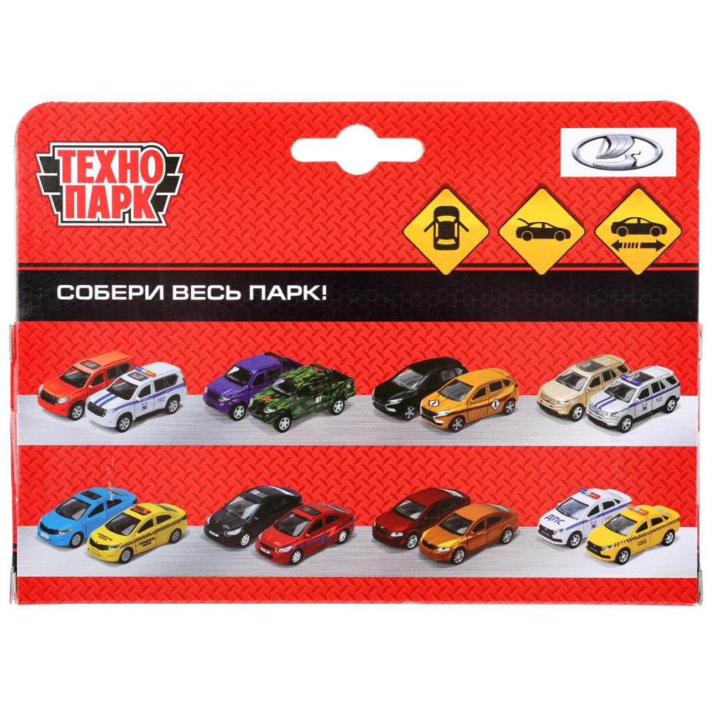 SB-16-67-P(W)-WB 298071 Машина металл LADA 111 ПОЛИЦИЯ, 12 см, дв., багаж., инерц., кор. Технопарк в