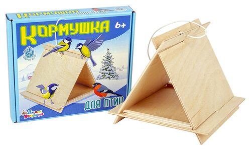 КОРМУШКА ДЛЯ ПТИЦ (ЗИМНИЙ РИСУНОК) в кор.14шт