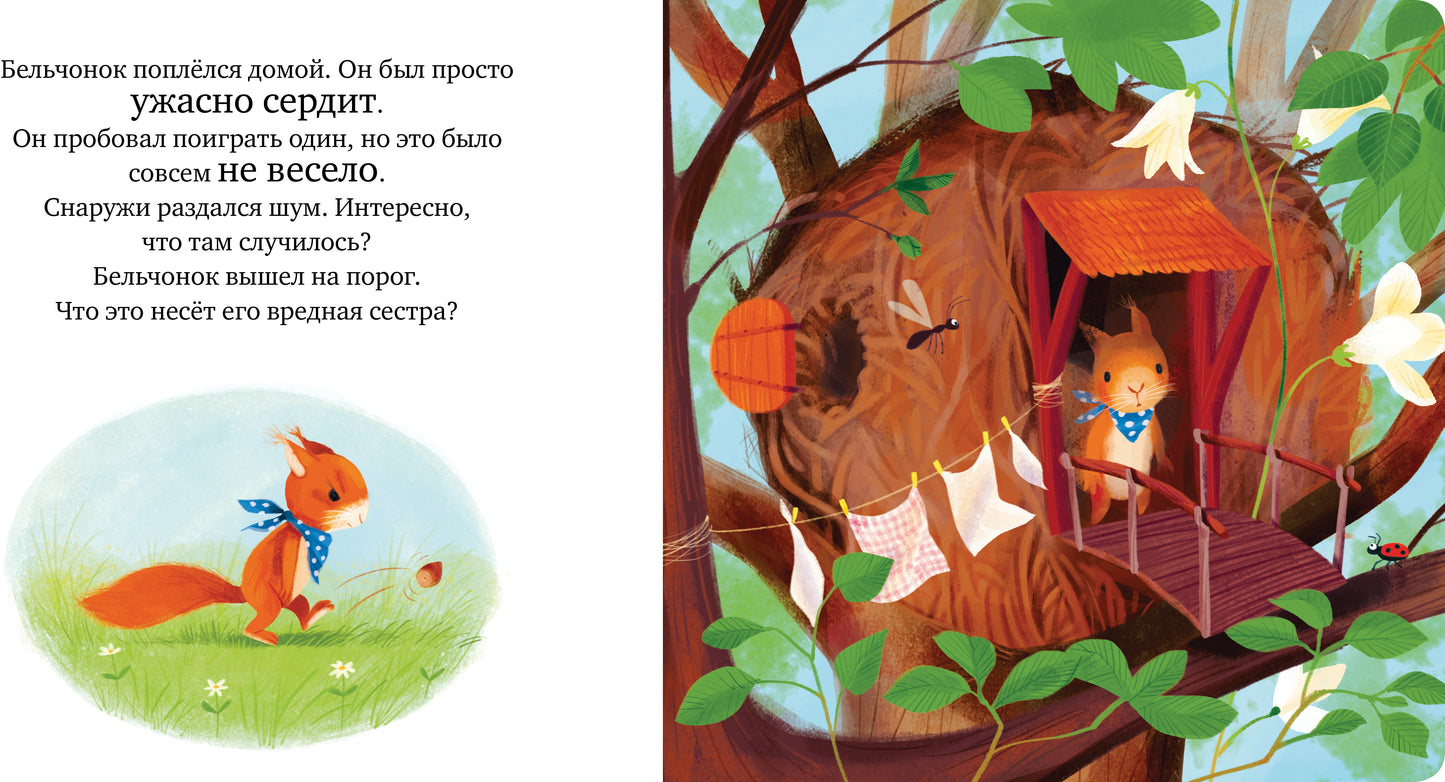 Книжки-картонки. Сердитый бельчонок/Райдер К.