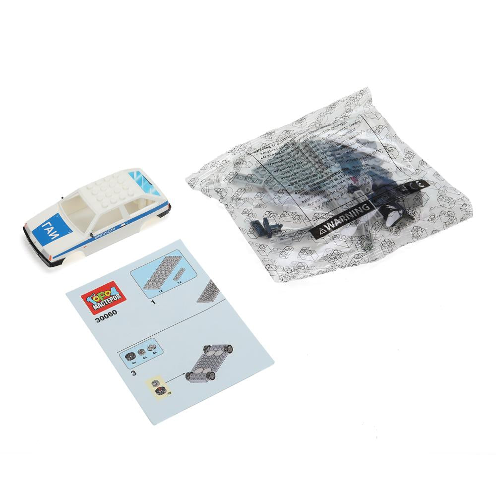 LADA конструктор ваз-2108 МИЛИЦИЯ, 37 дет. (легко собрать) Город мастеров в кор.80шт