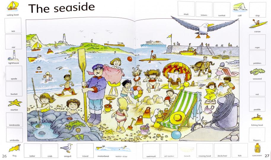 First 1000 Words in English - Sticker Book