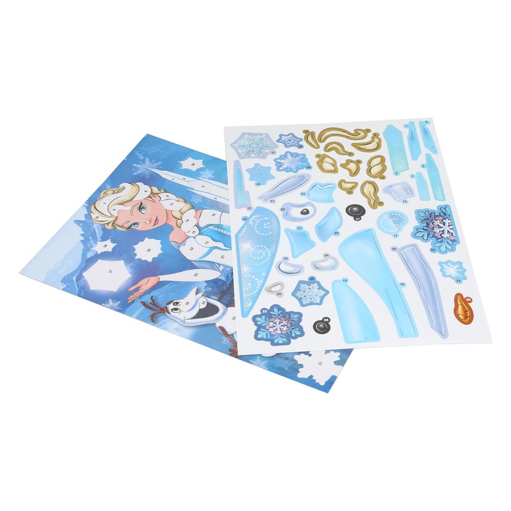 Аппликация наклейками снежная принцесса MultiArt в кор.100шт