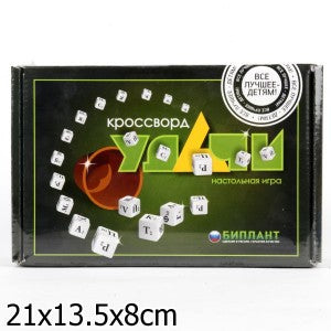 Игра настольная в слова БИПЛАНТ "Кроссворд Удачи" зеленая коробка