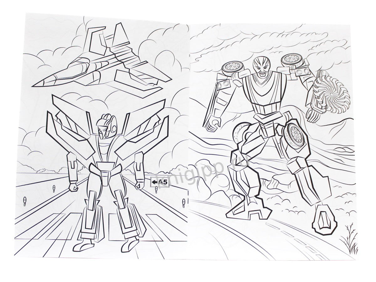 РАСКРАСКА А5 эконом. МАШИНЫ-РОБОТЫ