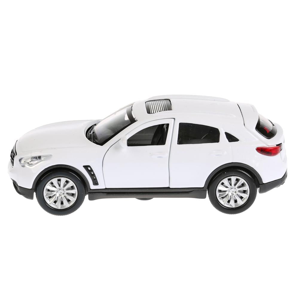 QX70-WT-SL 278686 Машина металл свет-звук INFINITI QX70 12 см, двери, багаж, белый, кор. Технопарк