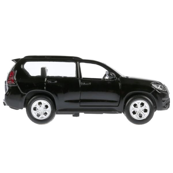 Машина металл свет-звук "TOYOTA PRADO"12см, откр. двери, инерц.,черный в кор. Технопарк в кор.2*36шт