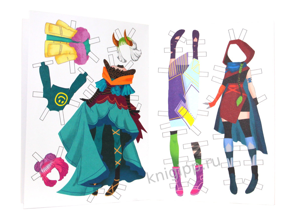 ВЫРЕЖИ КУКЛУ АНИМЕ. БУМАЖНЫЕ КУКОЛКИ. В СТИЛЕ АНИМЕ
