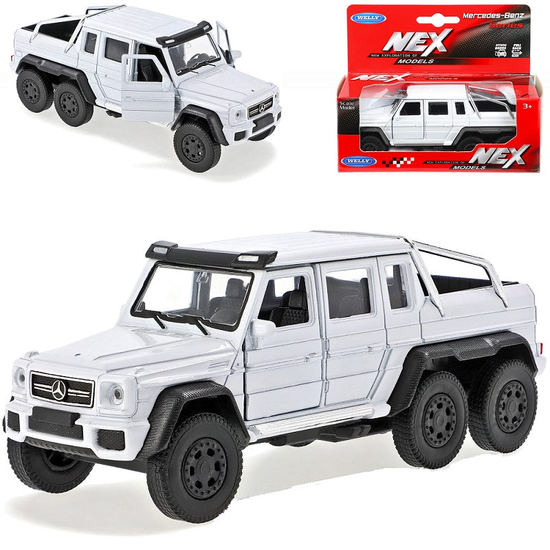 Welly. Машинка 1:38 "Mercedes-Benz G63 AMG 6X6" белый арт.43704W