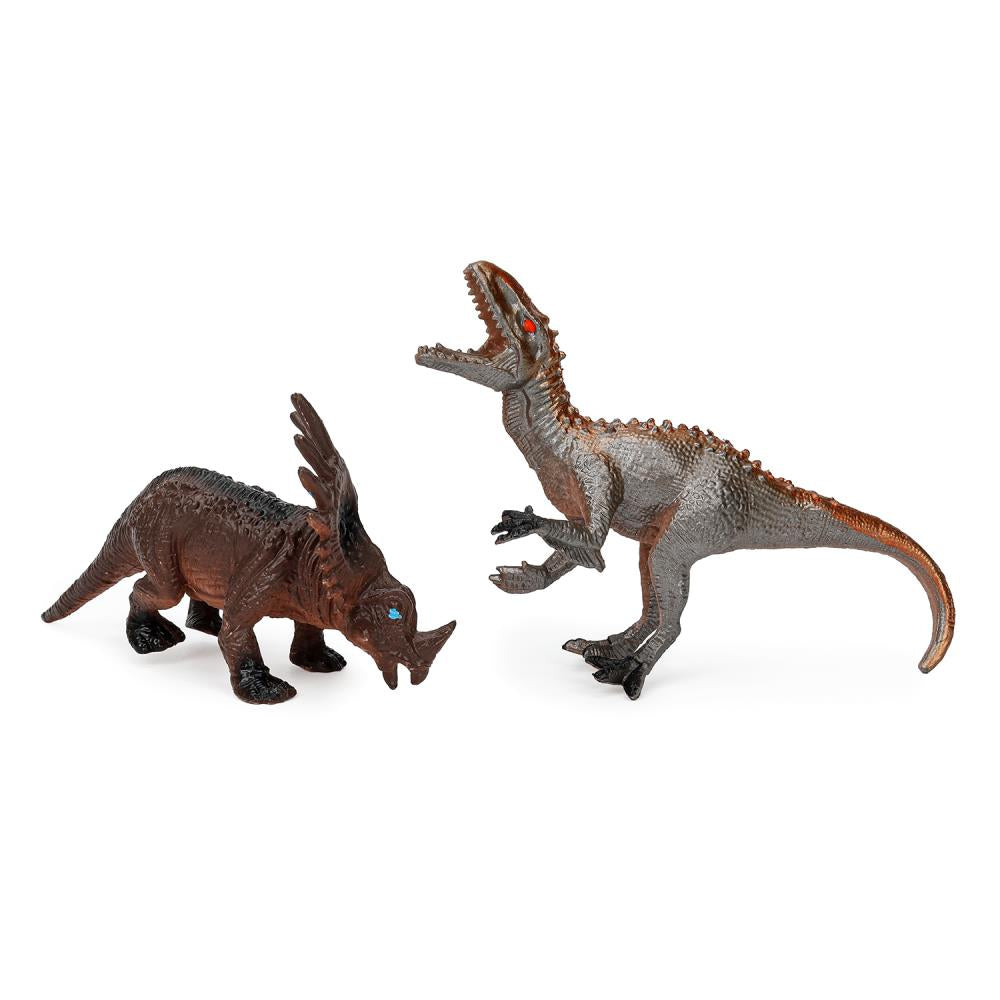 Игрушка пластизоль ДИНОЗАВРЫ 2 шт./упаковка, хеддер ИГРАЕМ ВМЕСТЕ в кор.2*168наб