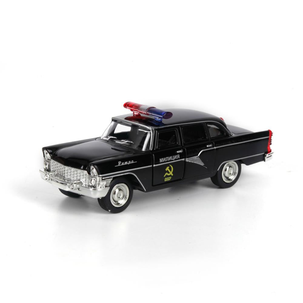 МАШИНА "ТЕХНОПАРК" МЕТАЛЛ. ИНЕРЦ. ГАЗ ЧАЙКА МИЛИЦИЯ, ОТКРЫВ. ДВЕРИ 6410D В РУСС. КОР. в кор.3*36шт