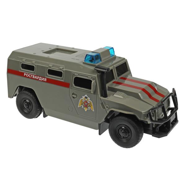 Машина пластик свет-звук АМН ВПК-233114 РОСГВАРДИЯ 21 см, двер, инер, кор. Технопарк в кор.2*18шт