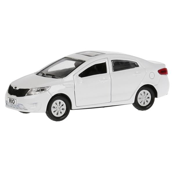 Machine en métal KIA RIO de 12 cm, double, bagage, inerce, blanc, cor. Parc technologique dans le cor.2*36шт