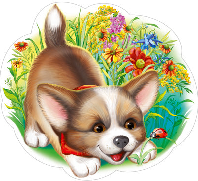 ФМ1-13700 Плакат вырубной А4 . Козленок лето