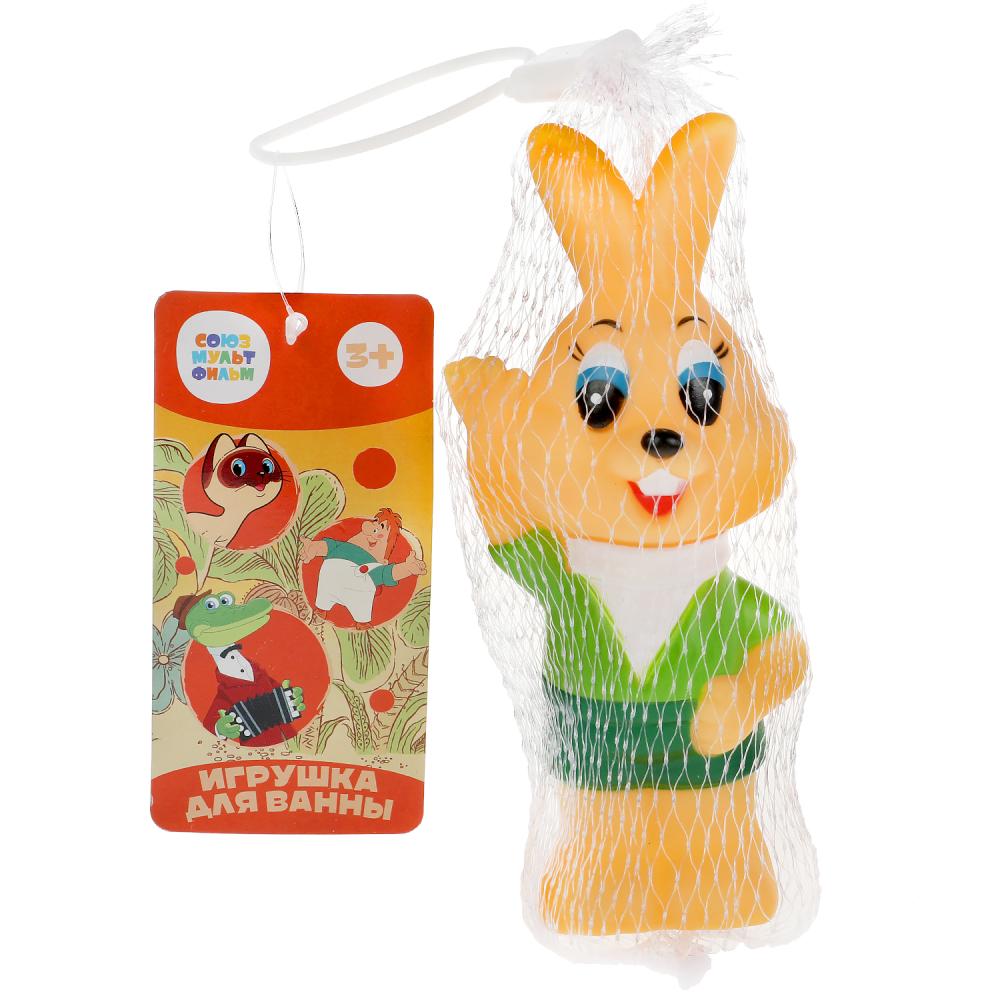 Игрушка для ванны СОЮЗМУЛЬТФИЛЬМ заяц, ну погоди питаниелка в сетке КАПИТОШКА в кор.12*24шт