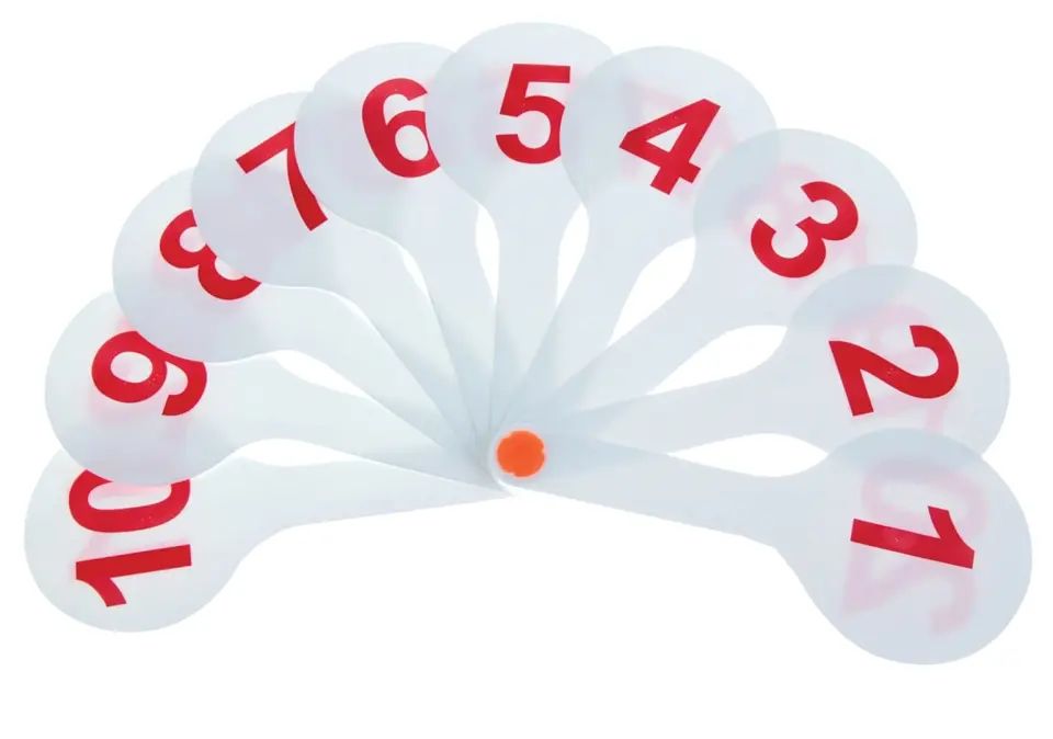 Касса (веер) цифры от 1 до 20 прямой и обратный счет