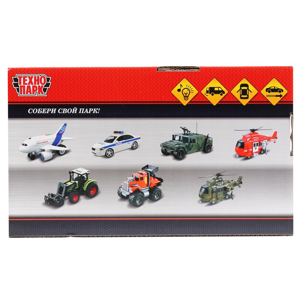 Машина свет+звук "ford transit скорая" 22,5см, plastique, инерц., белый в кор. Parc technologique dans le cor.2*18шт