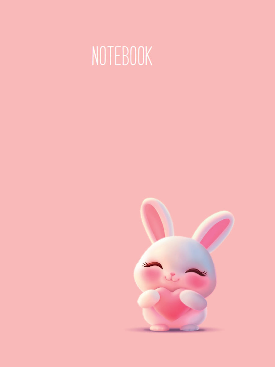 MyArt. БЛОКНОТ в клетку Милашки. Белый зайка