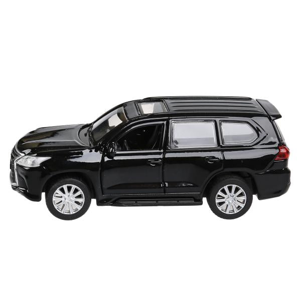 LX570-BK 280930 Machine en métal LEXUS LX-570 pour 12 cm, double, bagage, moteur, noir, couleur. Technopar