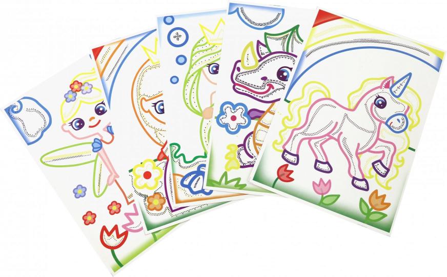 349204 Раскраска без красок Сказочные персонажи