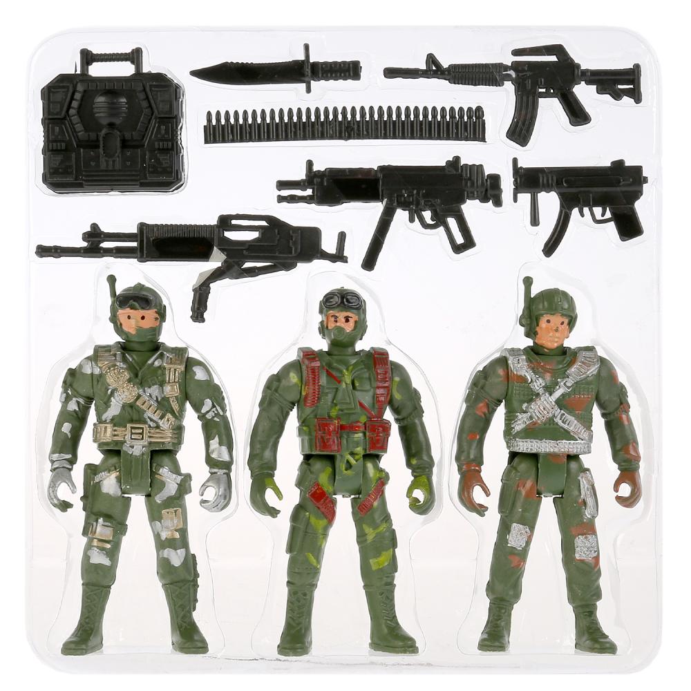 НАБОР СОЛДАТИКОВ "ИГРАЕМ ВМЕСТЕ" С АКСЕСС. НА БЛИСТЕРЕ (РУСС. УП.) 25*20*2СМ в кор.2*96шт