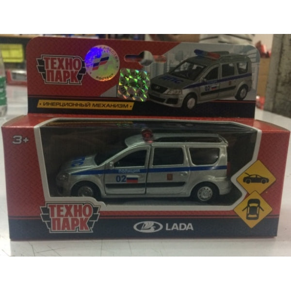 МАШИНА «ТЕХНОПАРК» МЕТАЛЛ. ИНЕРЦ. LADA LARGUS ПОЛИТИКА 12СМ, ОТКРЫВ. ДВЕРИ В КОР. в кор.2*24шт