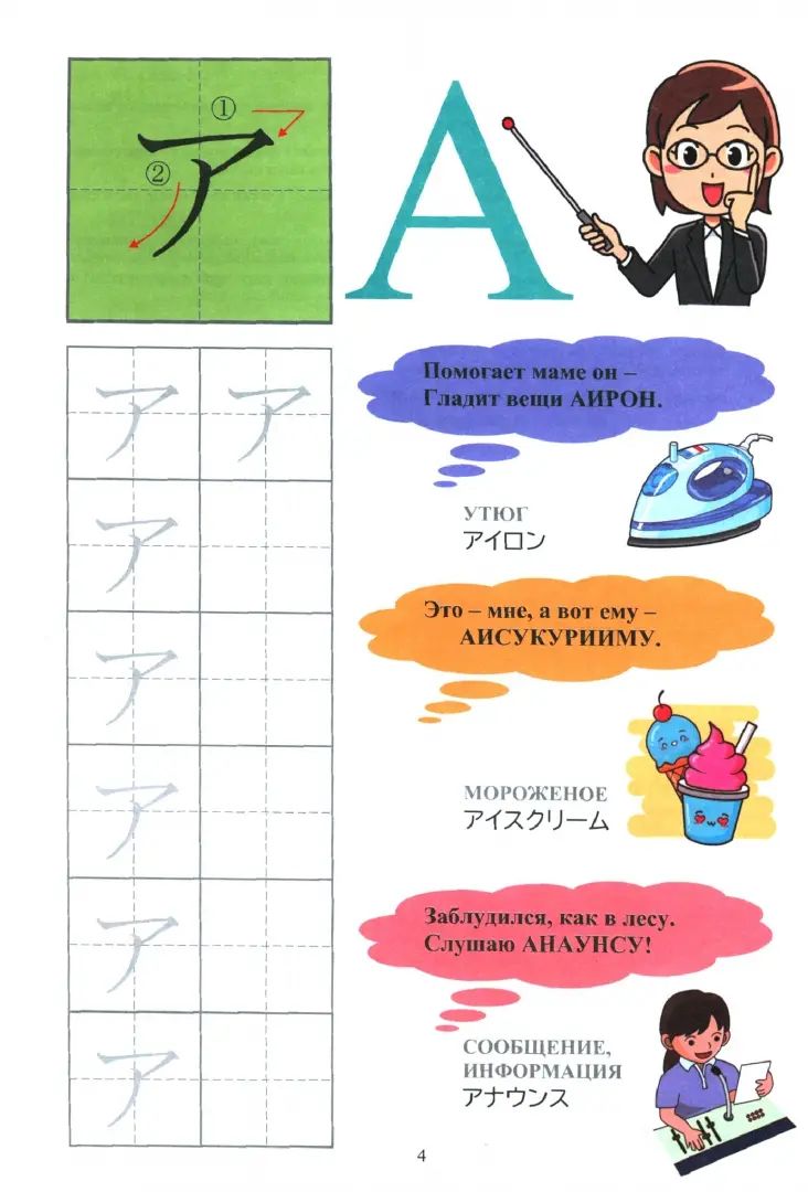 Твои первые японские слова. В 2 ч. Ч. 2: Катакана: заимствованные слова в стихах + прописи